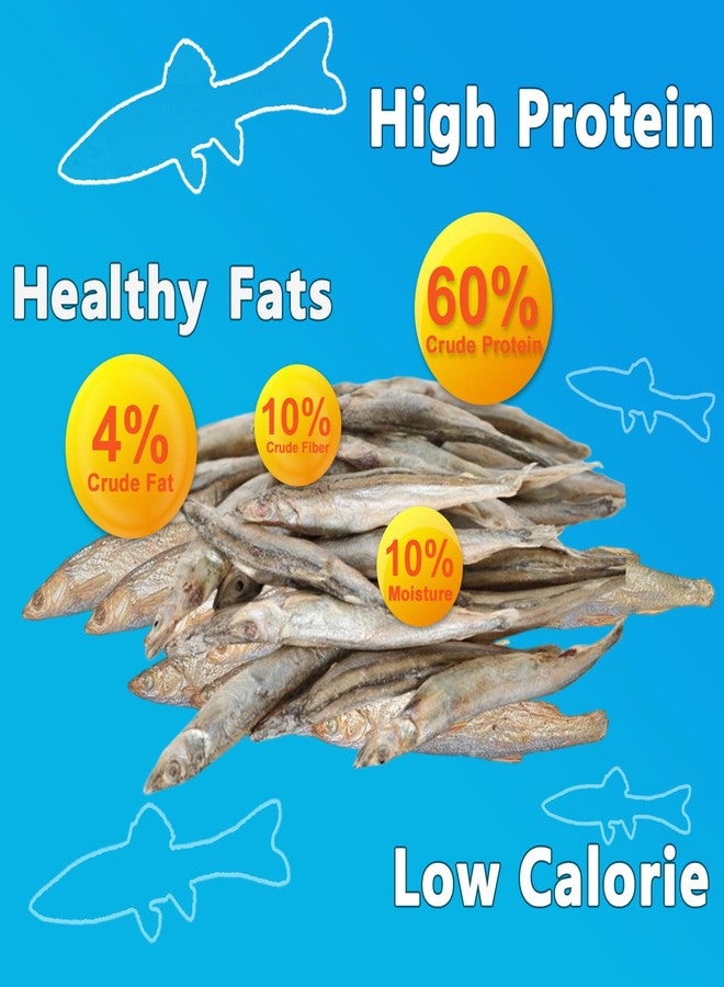 Amzey 7oz Minnows Dog Treats - Freeze Dried Minnows Cat Treats - High Protein & Premium Quality Training Treats - Bulk Package (1.6" to 2.8" Length Each) - Image 3