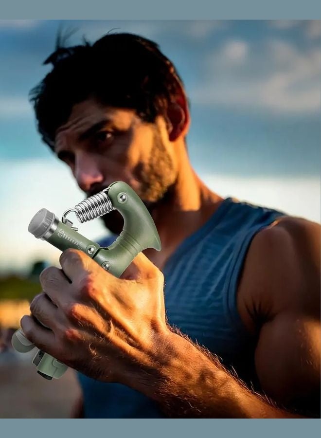 GREEN LION Hand Grip Strengthener - Adjustable 60kg Grip Trainer with Built-in Rep Counter - Image 3