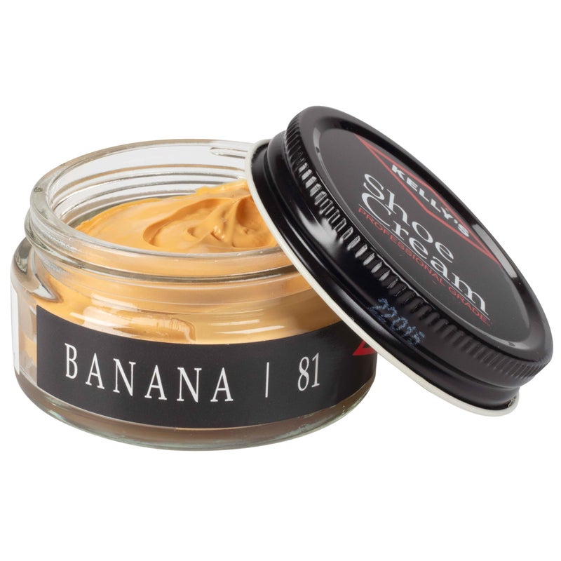 KELLYS Kelly's Banana Shoe Polish 1.5 oz - Professional Leather Shoe Cream - Image 1