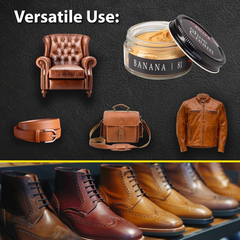 KELLYS Kelly's Banana Shoe Polish 1.5 oz - Professional Leather Shoe Cream - Image 4