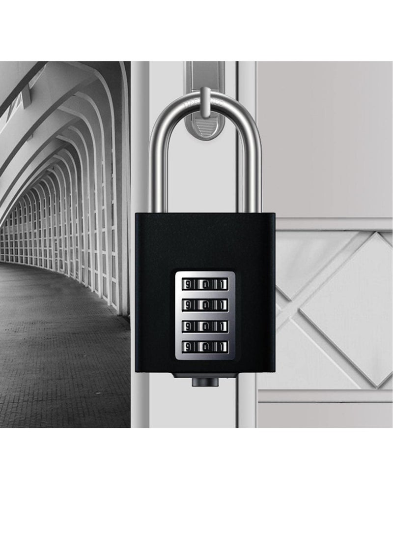 Excefore - Outdoor Weatherproof Padlock, Heavy Duty Combination Padlock, 4 -Digit Combination Lock, Suitable for School Gym Locker, Fence, Toolbox, Hasp Gate, Storage - Image 1