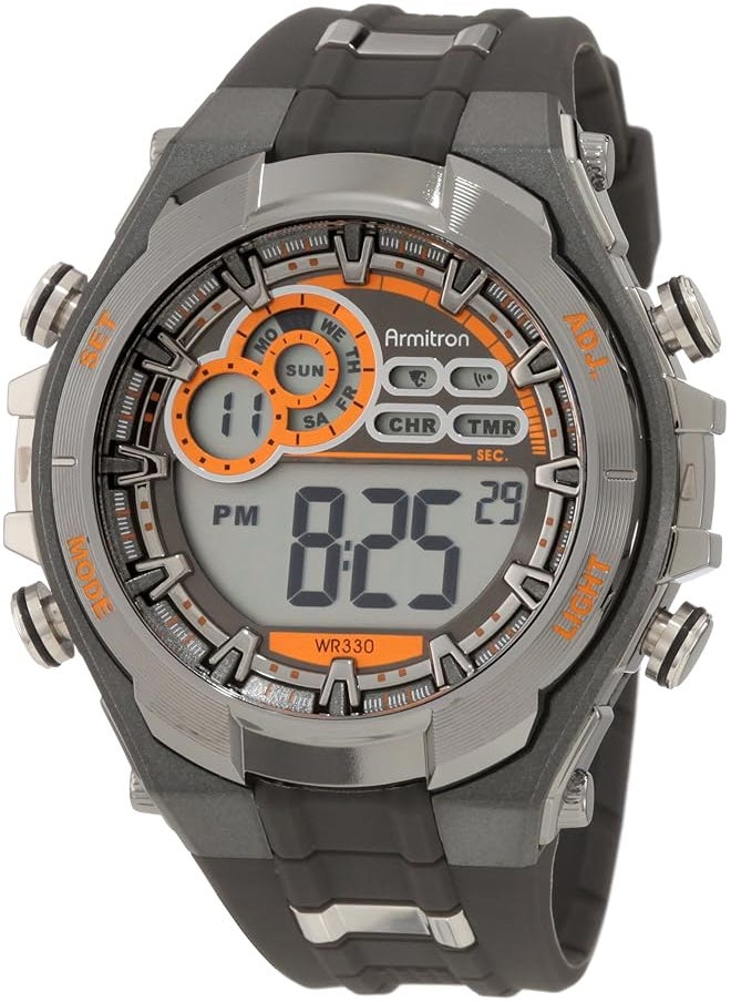 Armitron Sport - Men 40 8188 Digital Chronograph Resin Strap Watch - Image 1