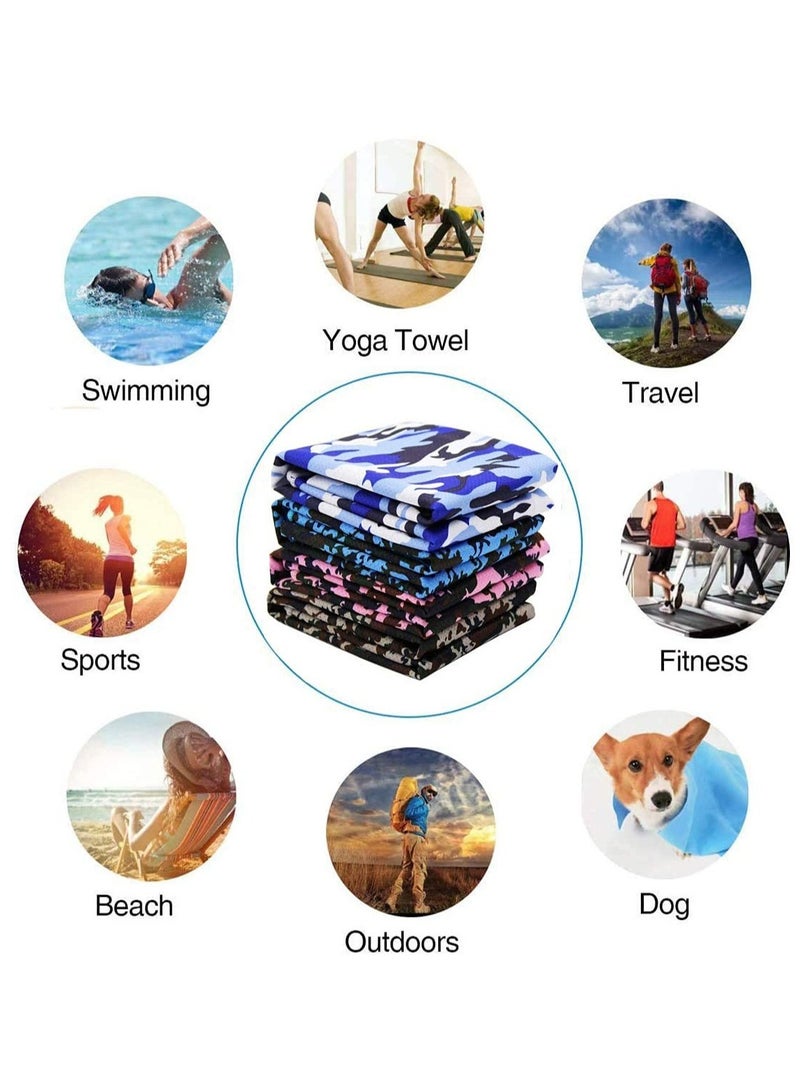 SYOSI [4 Pack] Cooling Towel (40"x12") - Soft and Breathable Microfiber Chilly Towel for Yoga, Sports, Running, Gym, Camping, Fitness, and Workouts - Image 5
