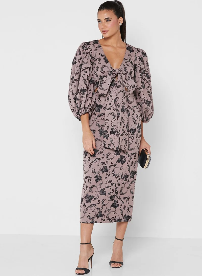 Wanni Fuga Pencil Midi Skirt