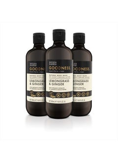Baylis & Harding Goodness Lemongrass and Ginger Body Wash, 500 ml (Pack of 3) - Vegan Friendly  - Image 1
