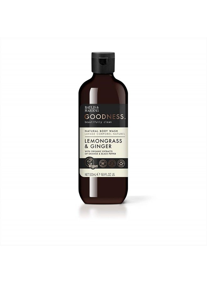 Baylis & Harding غسول الجسم بخلاصة الليمون والزنجبيل، 500 مل (عبوة من 3 قطع) - مناسب للنباتيين - Image 2
