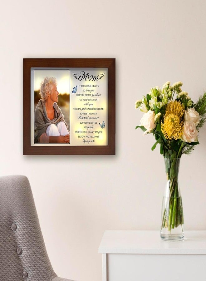 Buioata Sympathy Gifts for Loss of Mom,Memorial LED Shadow Box,Memorial Gifts for Loss of Mom,Loss of a Mother Sympathy Gifts,Mom Picture Frame Fits 4x6 in Photo - Image 4