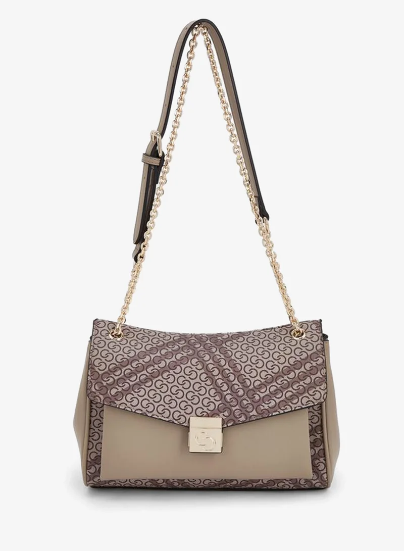 سيليست Printed Crossbody Bag With Button Closure