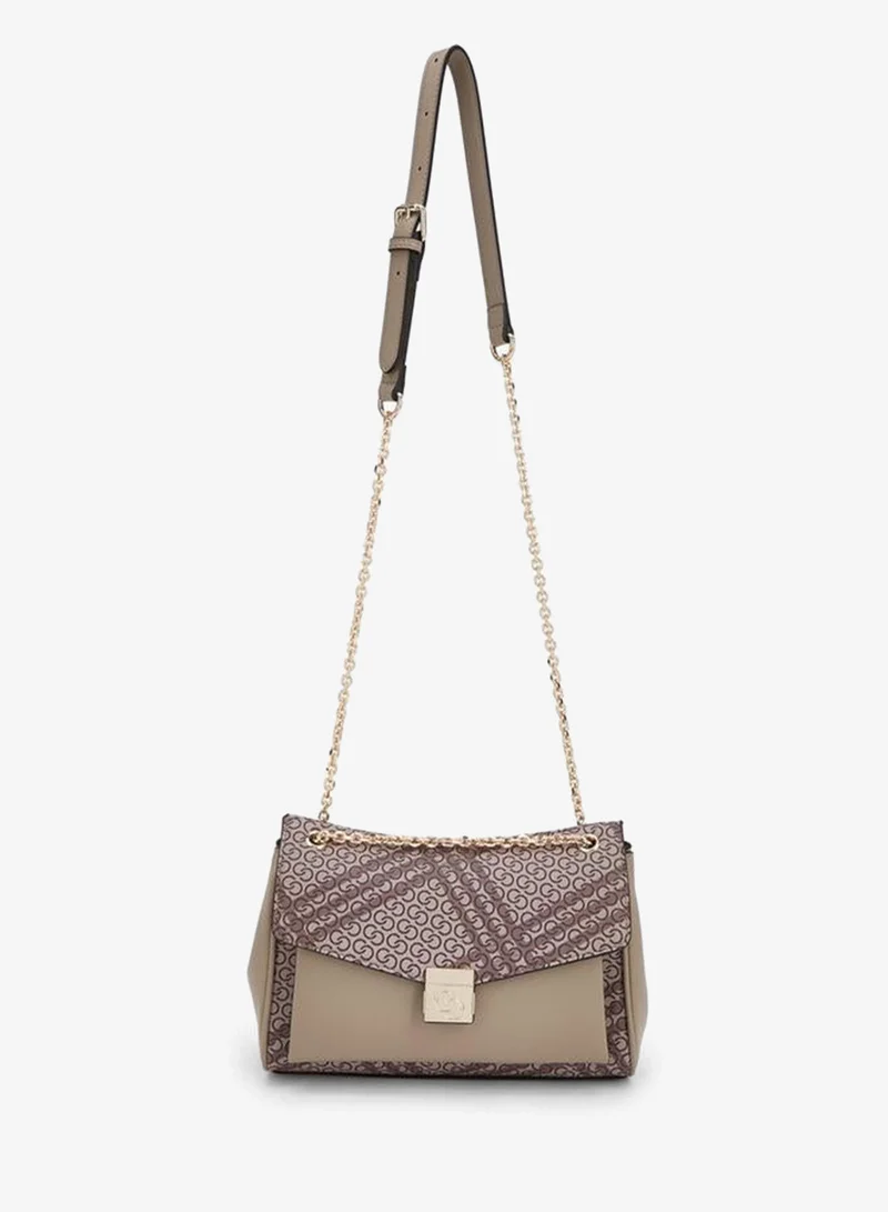 سيليست Printed Crossbody Bag With Button Closure