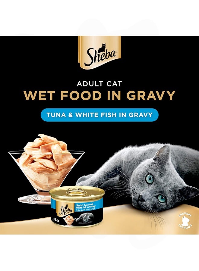 Sheba Tuna And White Fish In Gravy Wet Cat Food - 85G (Pack Of 24) - Image 3