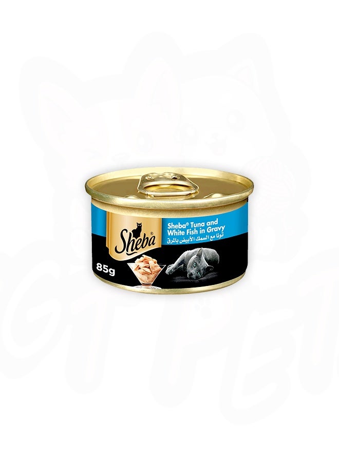 Sheba Tuna And White Fish In Gravy Wet Cat Food - 85G (Pack Of 24) - Image 2