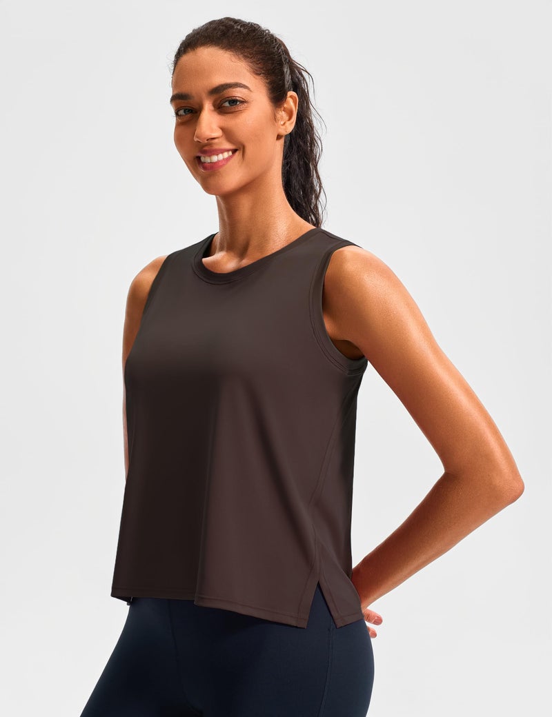 JOYSPELS Workout Tops for Women Crop Sleeveless Workout Shirts for Women Athletic Running Yoga Tank Top for Women - Image 2
