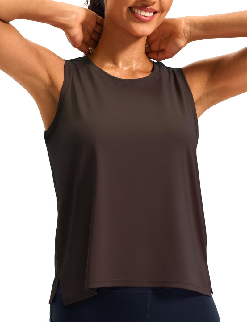 JOYSPELS Workout Tops for Women Crop Sleeveless Workout Shirts for Women Athletic Running Yoga Tank Top for Women - Image 1