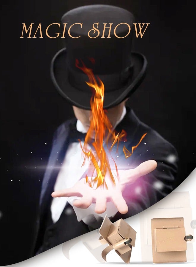 GROIC GROIC Professional Magic Plam Fire Toy Set Stage Prop 2Pcs - Image 2