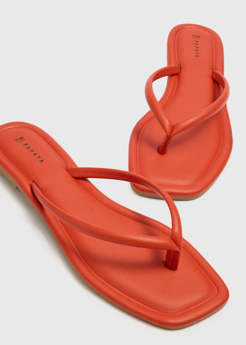ماتلان Orange Toe Post Sandals