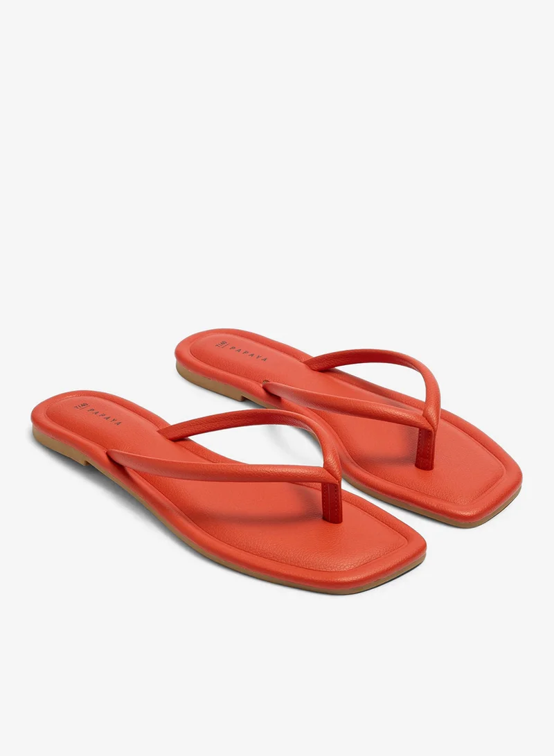 ماتلان Orange Toe Post Sandals