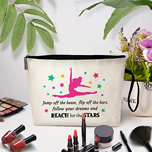 ZHANTUONE Gymnast Girls Funny Cosmetic Bag, for Travel Toiletry Zipper Storage Pouch Makeup Bag, Gymnasts Gifts,Gymnastics Makeup Bag for Women, Ymnastics Enthusiast Gifts, Girls Gymnast Inspirational Gifts - Image 3