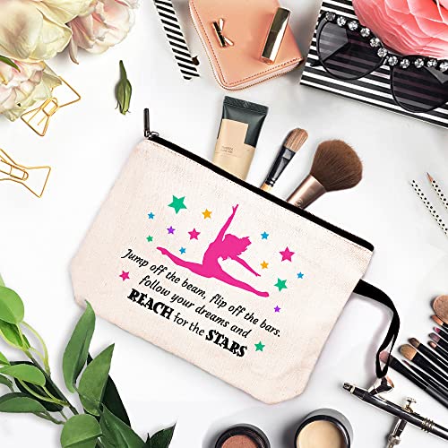 ZHANTUONE Gymnast Girls Funny Cosmetic Bag, for Travel Toiletry Zipper Storage Pouch Makeup Bag, Gymnasts Gifts,Gymnastics Makeup Bag for Women, Ymnastics Enthusiast Gifts, Girls Gymnast Inspirational Gifts - Image 2