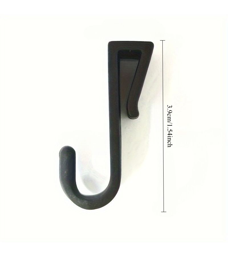 8 White Mini Storage Hooks Multipurpose Bathroom Clothes Clips Utility Hangers - Image 2
