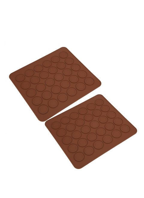 2Pcs Macaron Silicone Mat Baking Silicone Mat