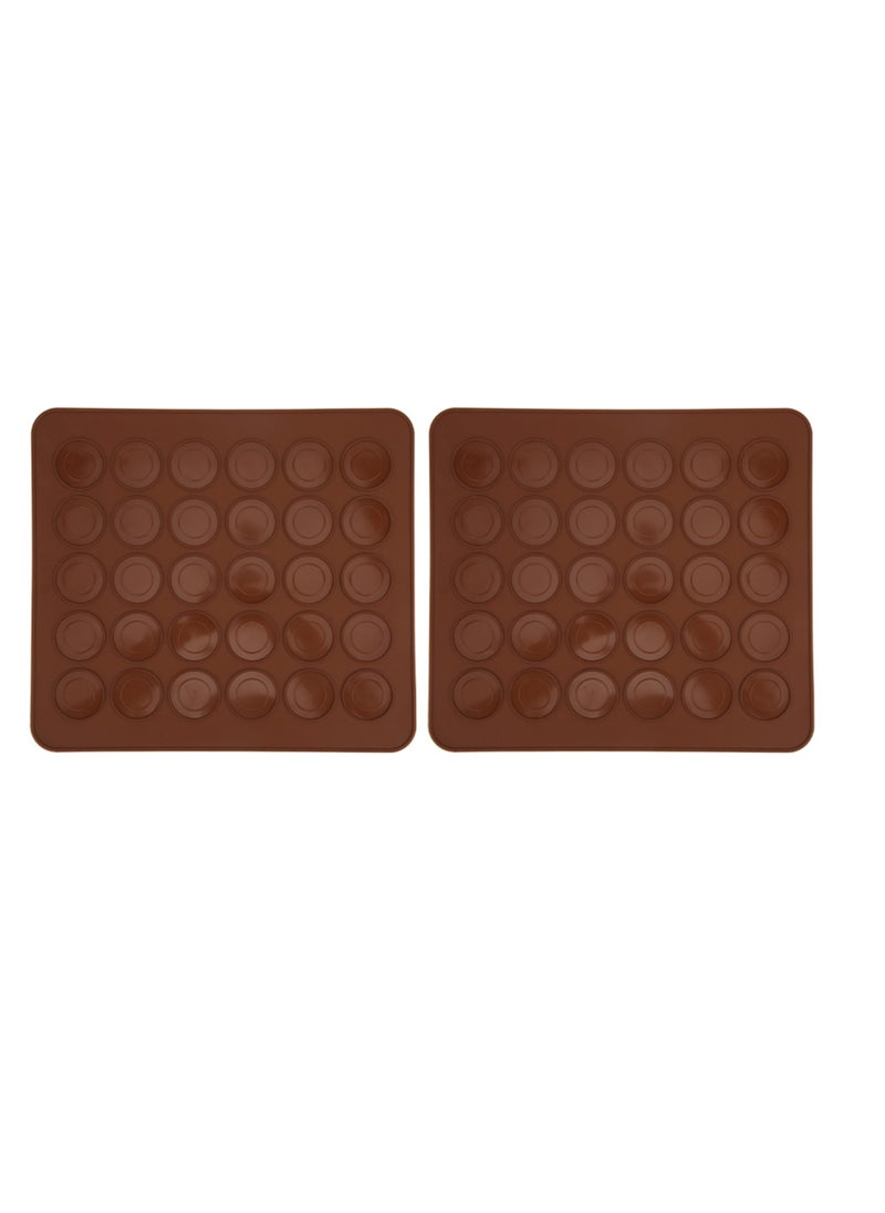 2Pcs Macaron Silicone Mat Baking Silicone Mat