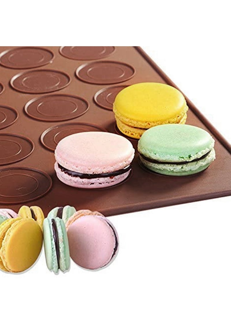 2Pcs Macaron Silicone Mat Baking Silicone Mat