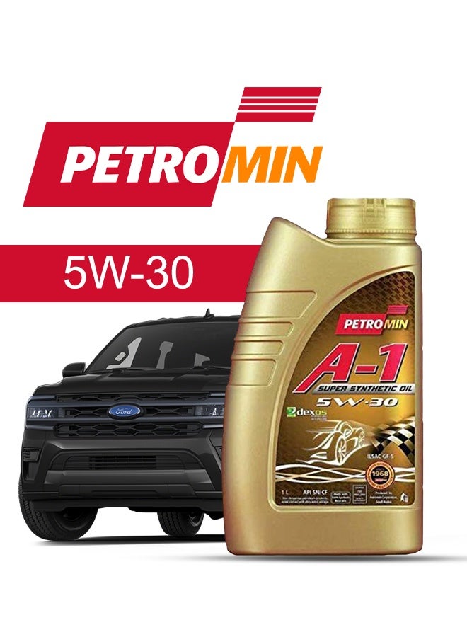 Petromin Engine Oil – For FORD Expedition  2024 - 2017, 6 Liter,  5w30 Petromin - With Engine Oil Filter -  2017 2018 2019 2020 2021 2022 2023 2024