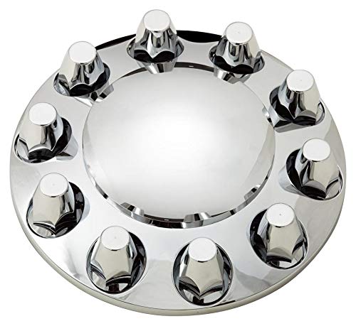 Chrome ABS Front Axle Cover with 33mm Screwin Nut Cover for Semi Truck