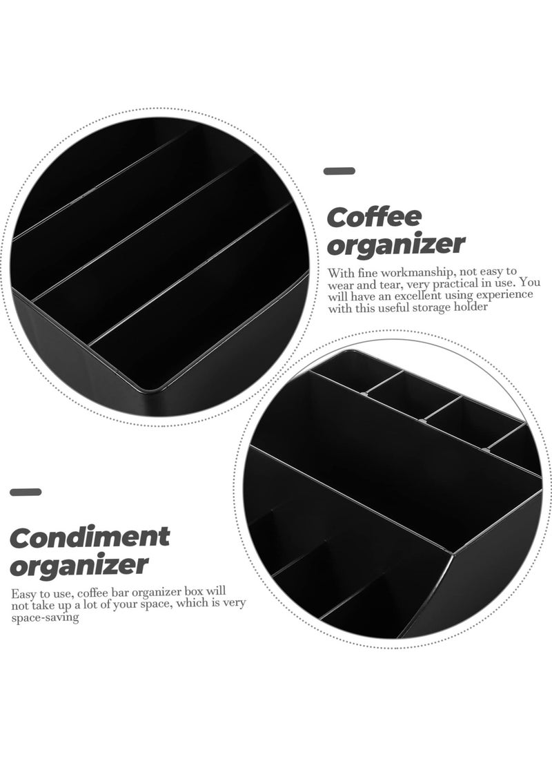XiuWoo Multi Function Straw Rack Storage Box Coffee Condiment Organizer Tea Bag Holder  - Image 4