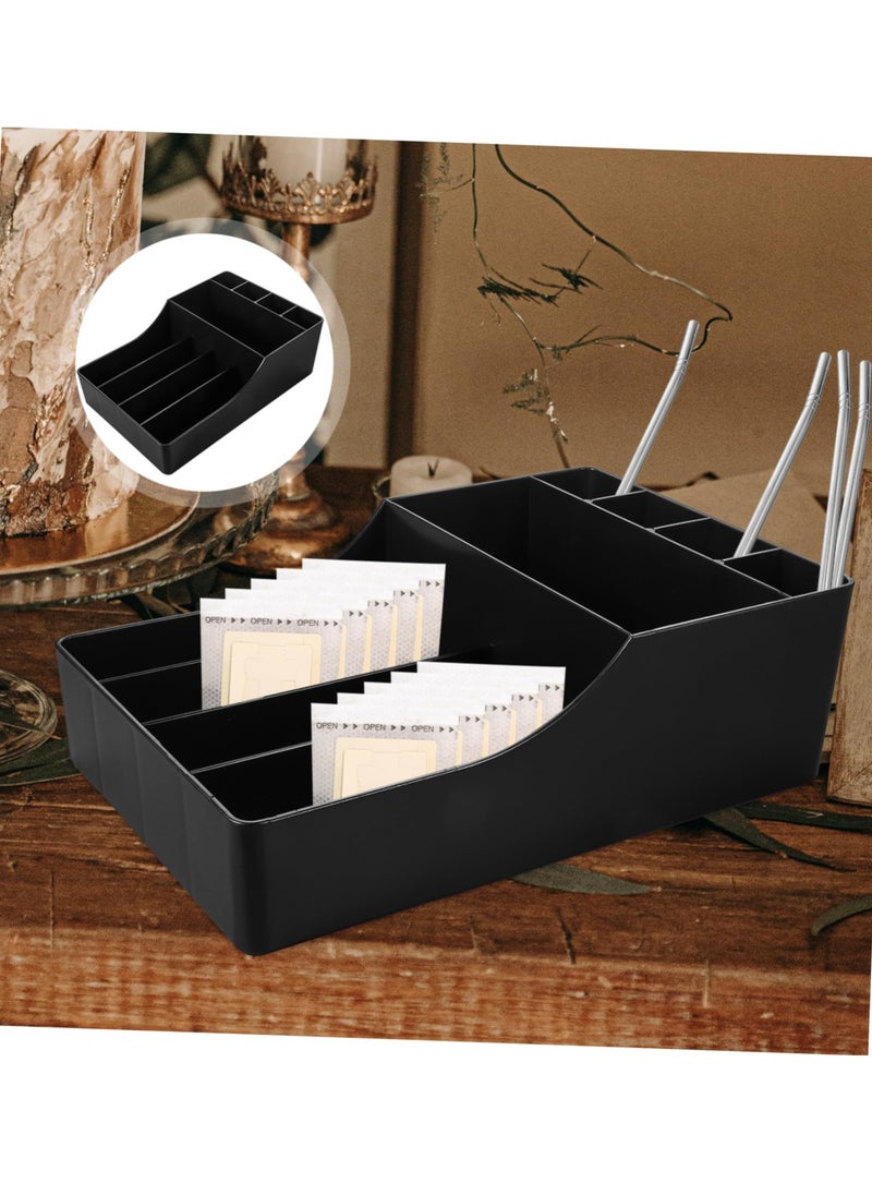 XiuWoo - Multi Function Straw Rack Storage Box Coffee Condiment Organizer Tea Bag Holder - Image 1