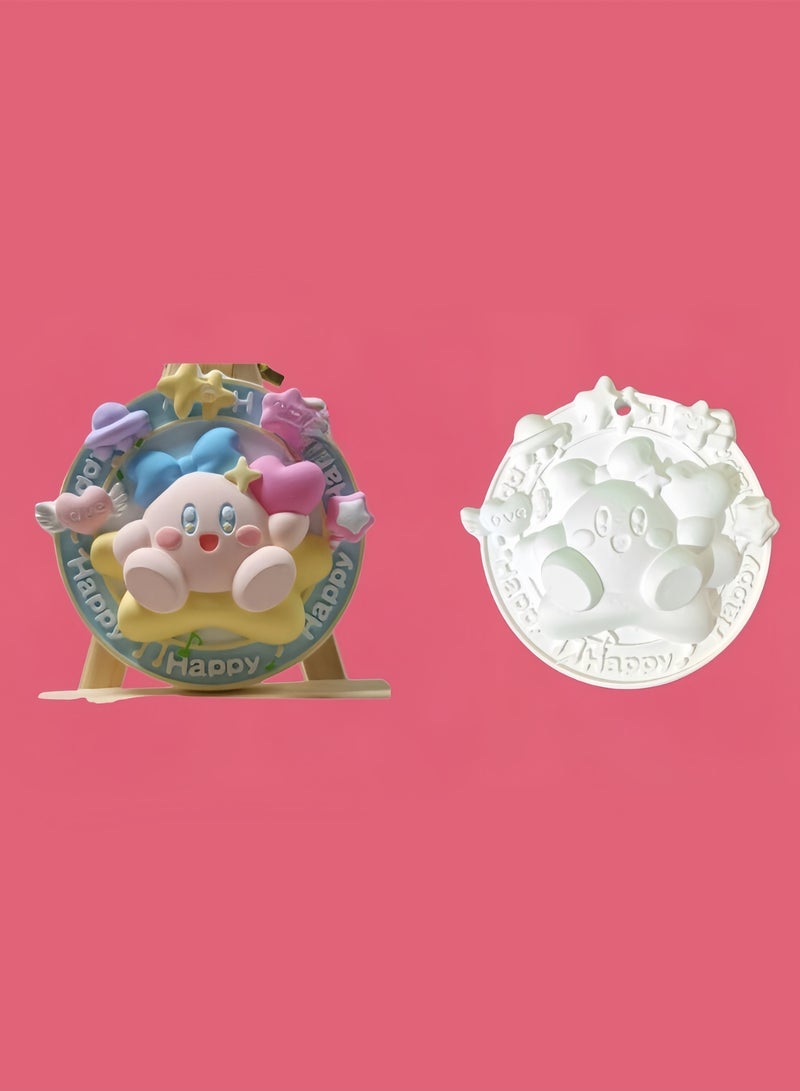 DIY 3D Gypsum Graffiti 3D Colored Gypsum Doll White Embryo Colored Gypsum Painting (includes gypsum board x 4, 12 colors of paint, three-dimensional frame x 1, color palette x 1, and color pens x 2)  - Image 2