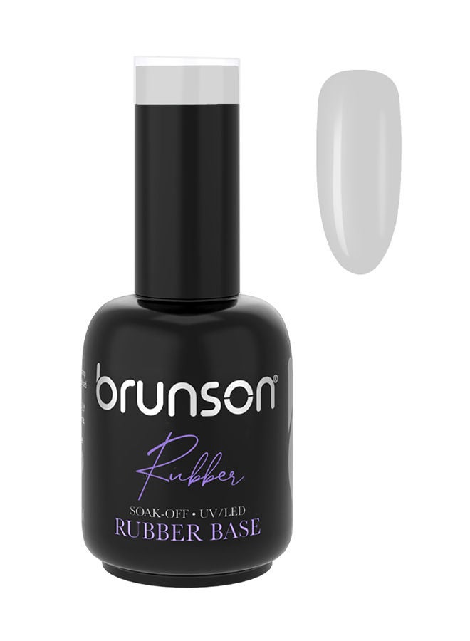 brunson Rubber Base Gel Nail Polish Long Lasting Gel Polish Base for Chip-Free Shine Strengthens French Manicure Rubber Base Coat UV/LED Rubber Gel Soak Off Hard Gel Polish for Nail Extension Gel 18ml  BRB02