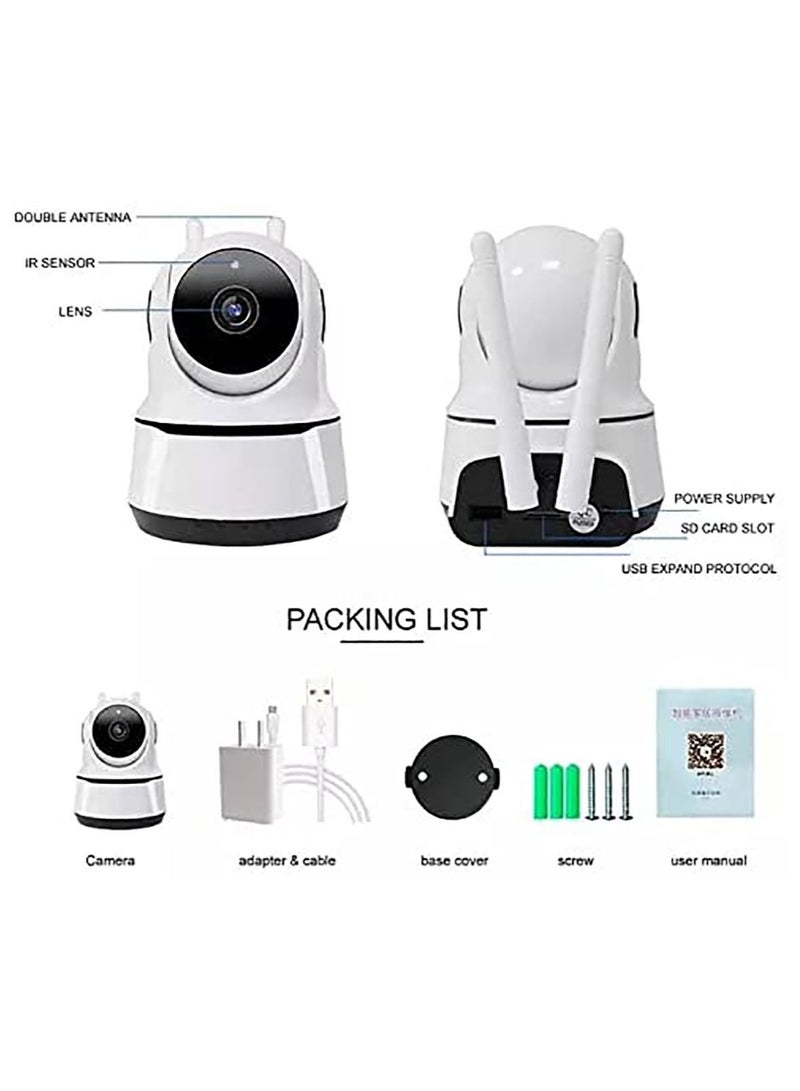 كروني كاميرا WIFI لاسلكية 1080 بكسل مع رؤية ليلية - أبيض - Image 3