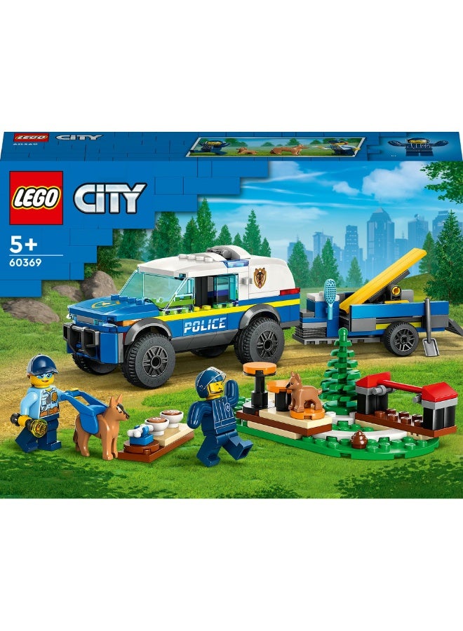 LEGO City Mobile Police Dog Training Set with Toy Car 60369 (Age 5+, 197 Pieces) - Image 2