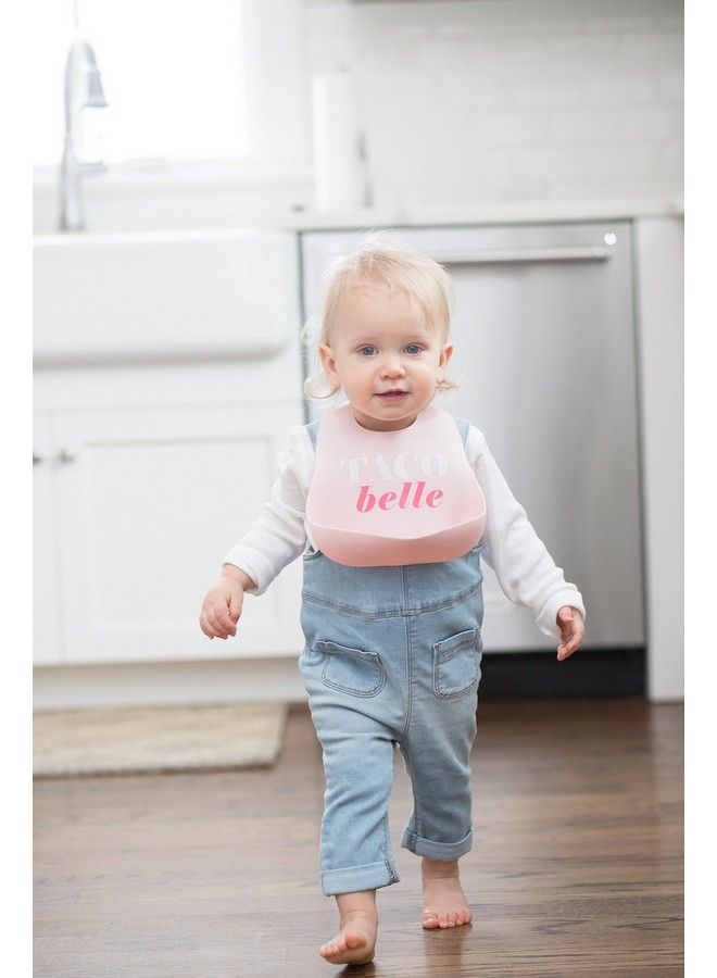 Bella Tunno Wonder Bib Adjustable Silicone Baby Bibs For Girls Durable And Waterproof Bpa Free Silicone Taco Bell - Image 3