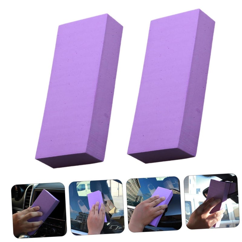 2Pcs PVA Sponge Multifunctional Wiping Sponge Car Wash for Household Cleaning Highly Absorbent Yellow - Image 4