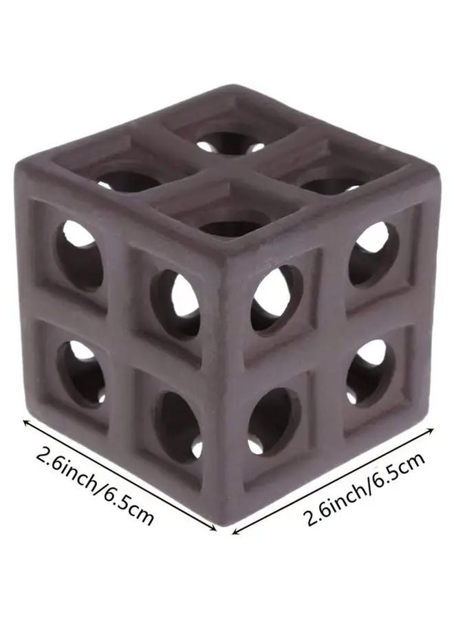 1pc Square Ceramic Aquarium Cave Fish Shrimp Breeding Hiding Shelter Habitat Decor - Image 5