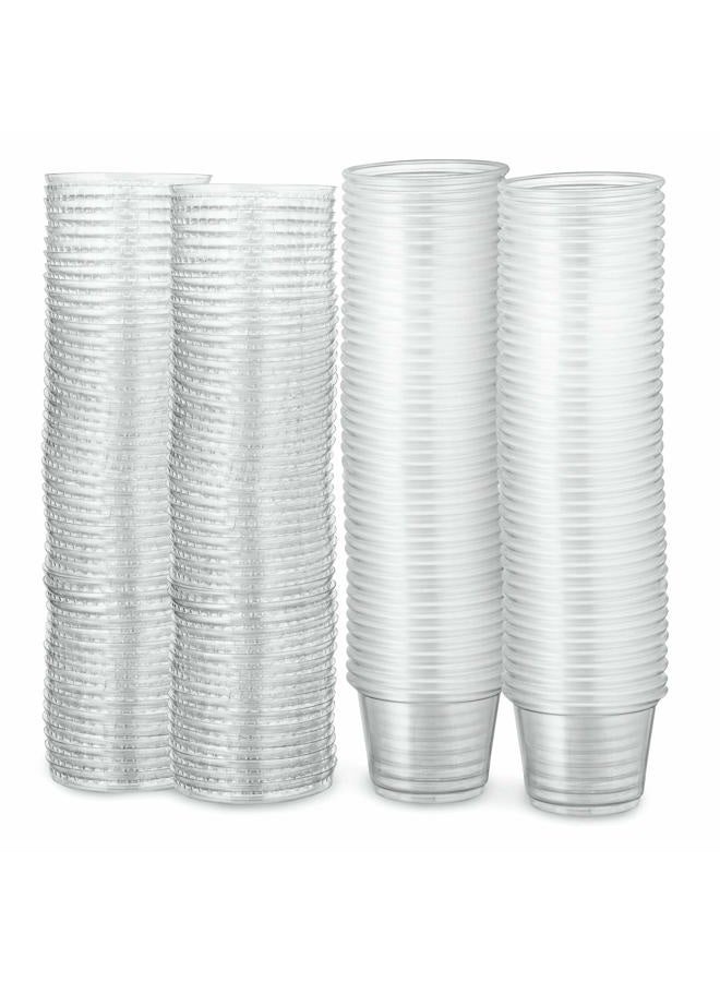 Propack 1 Oz 200 Sets Disposable Plastic Souffle Cups With Lids Jello Shot Cups Portion Cups Condiment Cups Souffle Cups Clear - Image 1