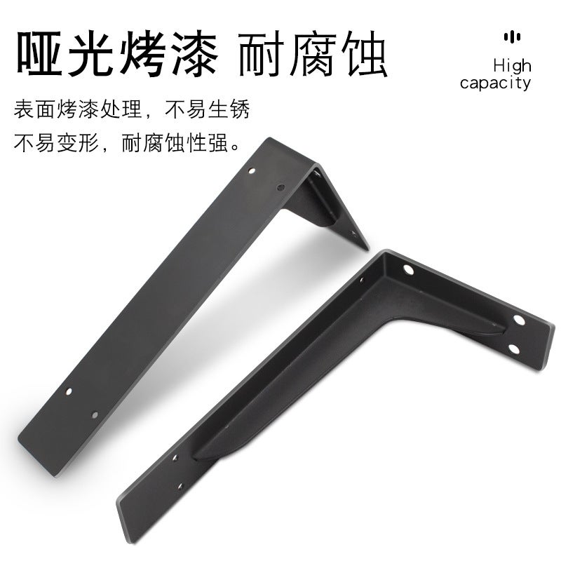 Thickened Iron Tripod Bracket Bracket Wall Support Partition Shelf Wall Board Support Load-Bearing Tripod - Image 3