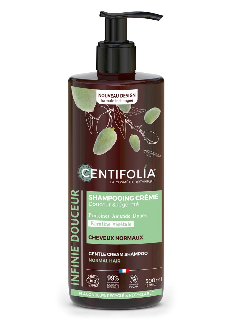 Centifolia ORGANIC AND NATURAL GENTLE CREAM SHAMPOO- NORMAL HAIR 500ML 