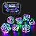 FONVGOGO Light Up Dice Set D and D for Dungeons and Dragons 4 in 1 Color Cool LED DND Dice with Charging Box Rechargeable Polyhedral Role Playing Dice for DND Gifts RPG Astral Shard Mixed Colors - Image 3