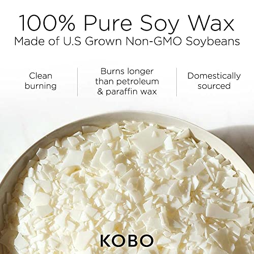 KOBO Stoneflower Scented Candle (15 oz) | 100% Pure Soy Wax Candles | Jar Candle Hand-Poured in USA | All Natural, Long Lasting 100 Hour Burning Candles | Scented Candles for Home - Image 5