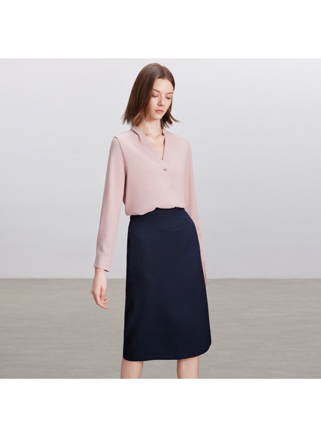 Fapai Elegant Commuting Half-skirt Business Professional Casual Versatile Easy-care Suit Skirt Women - Image 5