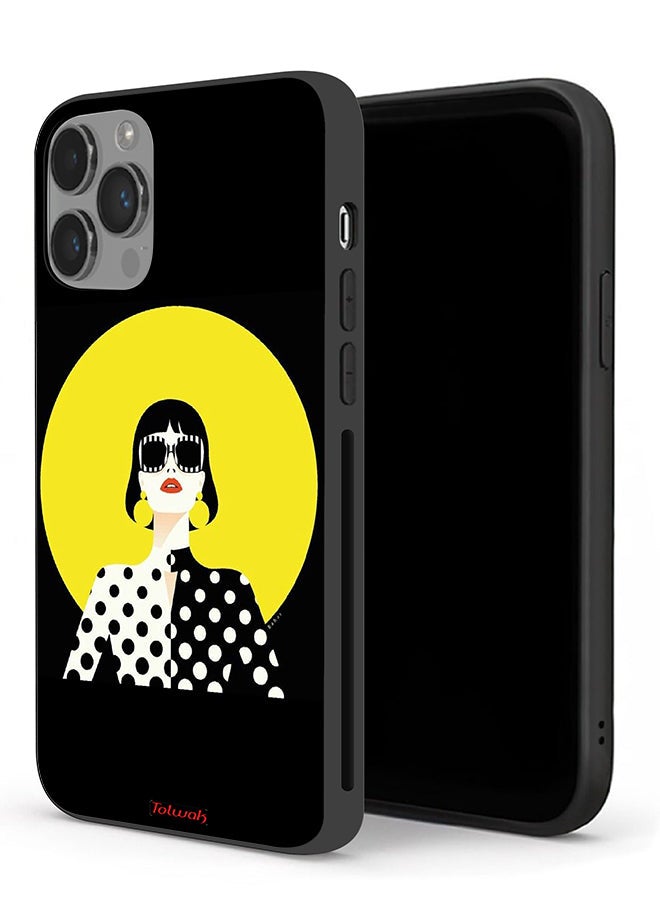 Tolwak Apple iPhone 14 Pro Max Protective Case Stylish Girl Art - Image 1