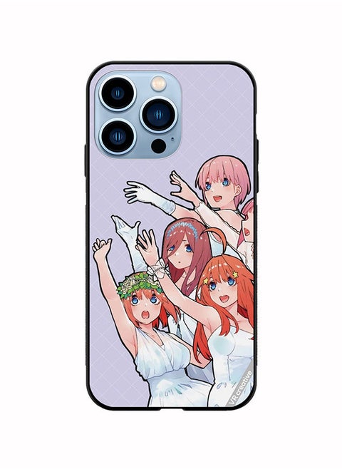 Protective Case Cover For Apple iPhone 13 Pro Go Toubun No Hanayom Design Multicolour