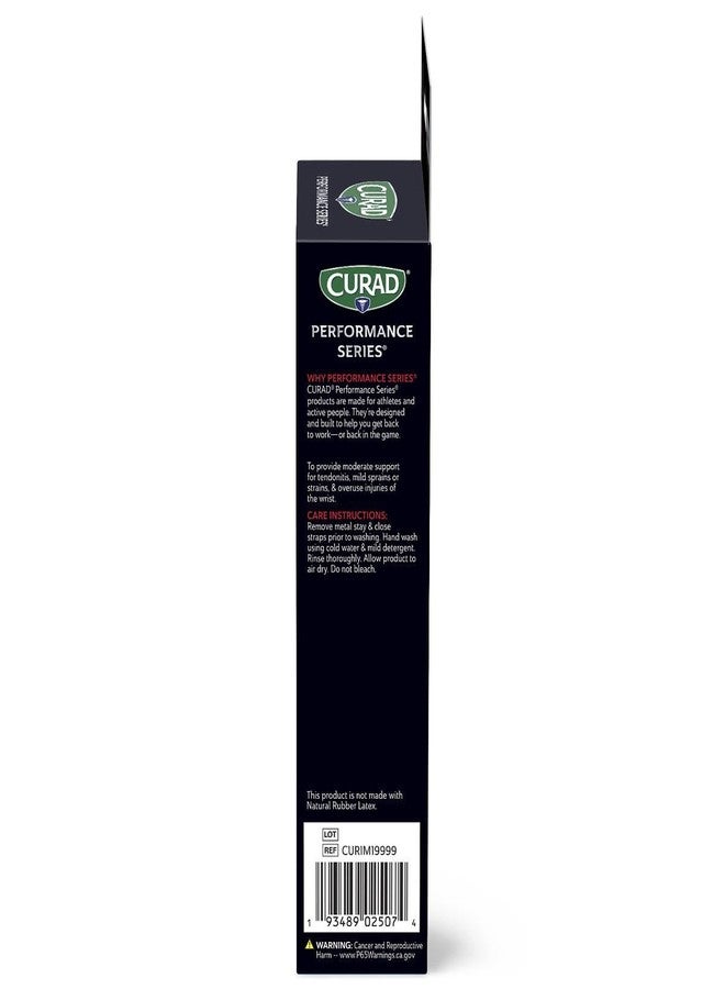CURAD Performance Series Wrist Support, Reversible Rigid Brace for Mild Sprains, Strains, Joint Injuries, and Carpal Tunnel Pain Management, 2 Adjustable Straps, Universal Fit for Right or Left, 1 EA - Image 3