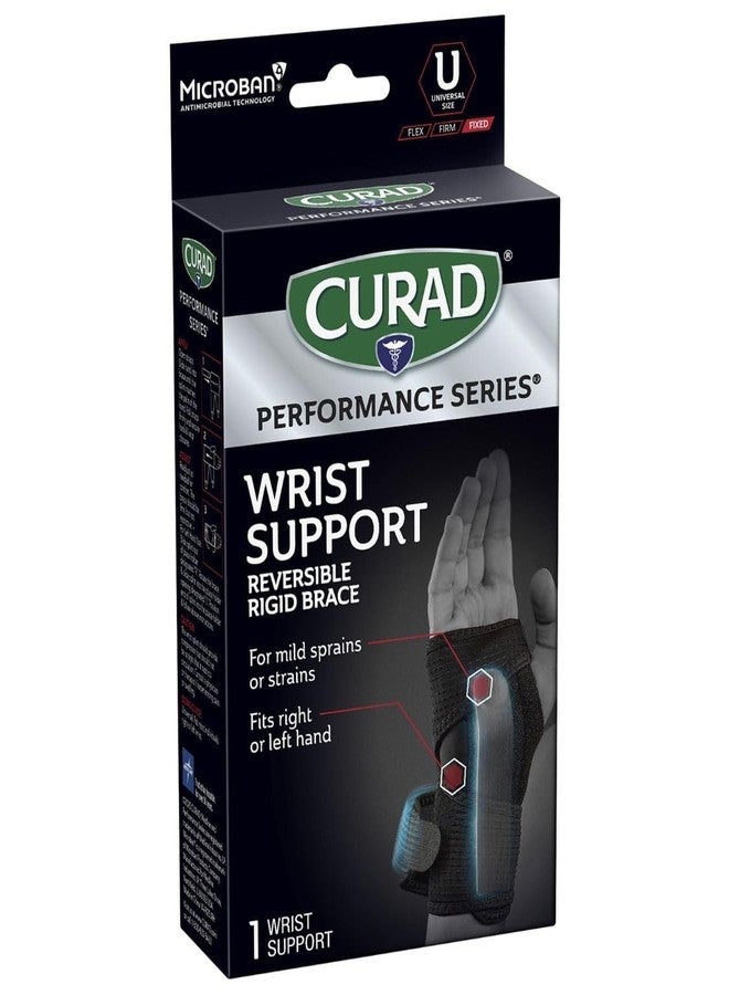 CURAD Performance Series Wrist Support, Reversible Rigid Brace for Mild Sprains, Strains, Joint Injuries, and Carpal Tunnel Pain Management, 2 Adjustable Straps, Universal Fit for Right or Left, 1 EA - Image 5