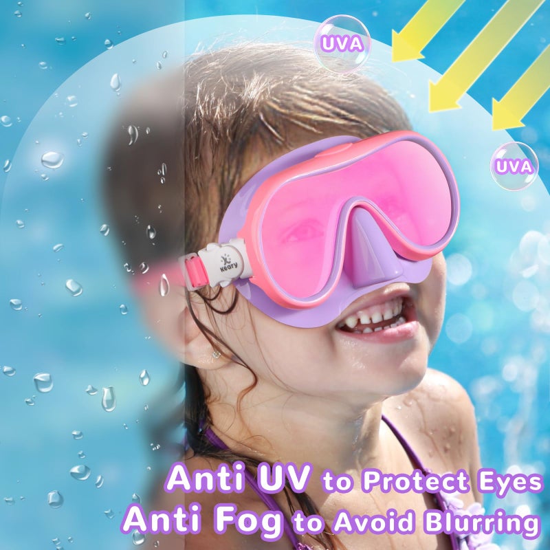 Keary Kids Swim Goggles with Nose Cover Swimming Goggles for Kids 6-14 8-12 Age 4-7 3-6 3-5 Swim Mask for Toddler Boys Girls Youth Child Anti Fog UV Protection Pool Water Glasses Underwater Goggles - Image 5