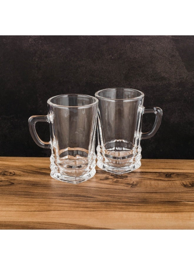 إيليجانت طقم أكواب زجاج بيد 12 قطعة ☕✨ ارتفاع 9 سم – تصميم أنيق للضيافة اليومية - Image 4