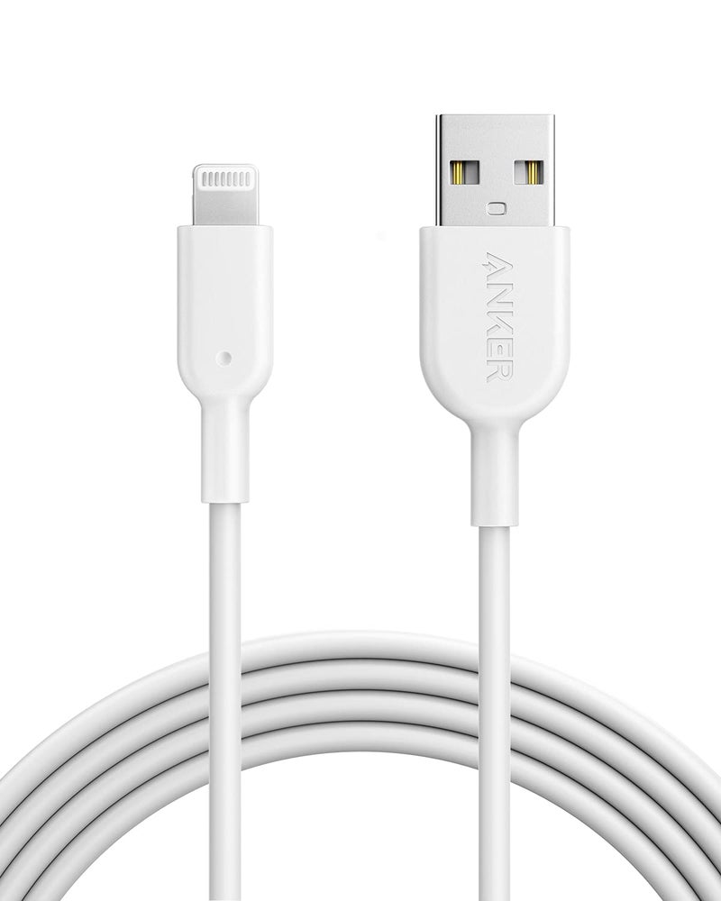 Anker Powerline II Lightning Cable (6ft), Probably The World's Most Durable Cable, MFi Certified for iPhone 14 Plus 14 14 Pro Max 13 13 Pro 12 11 X XS XR 8 8Plus 7 7Plus 6 6Plus (White) - Image 1